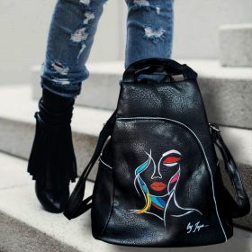 Egyedi woman face háti táska