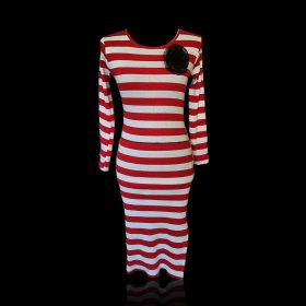 Egyedi csíkos  ruha 