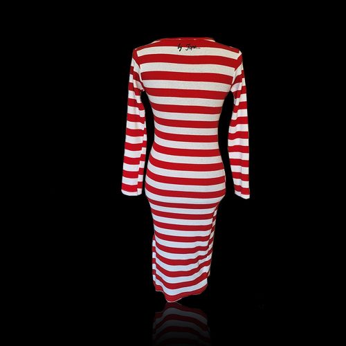 Egyedi csíkos  ruha 