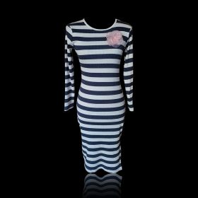 Egyedi csíkos  ruha 