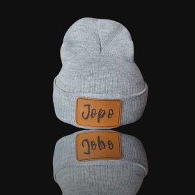 Melír szürke kötött sapi 