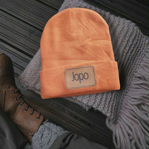 Orange  kötött sapi 