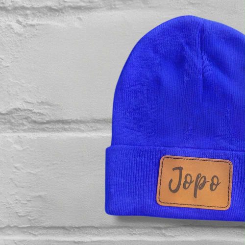 Királykék  kötött sapi 