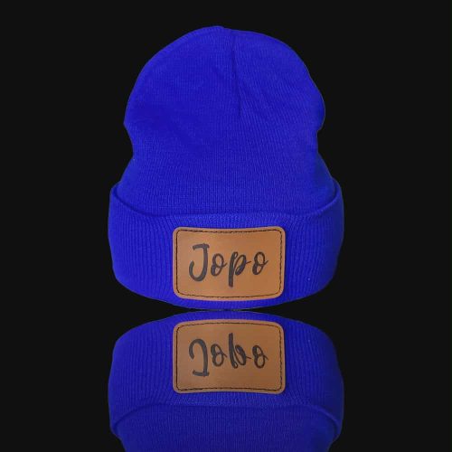 Királykék  kötött sapi 