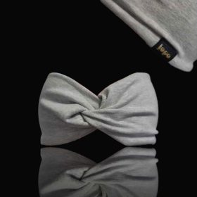 Melírszürke  csavart fejpánt