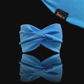 Olaszkék csavart fejpánt