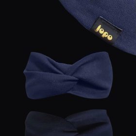 Sötétkék  csavart fejpánt