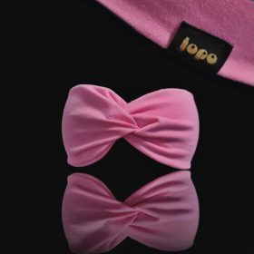 Pink csavart fejpánt