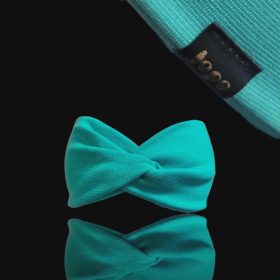 Türkiz csavart fejpánt