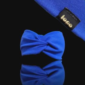 Királykék csavart fejpánt