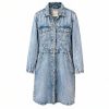 Egyedi jeans kabátruha 