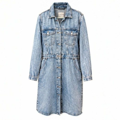 Egyedi jeans kabátruha 