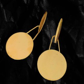 Kerek medál fülbevaló